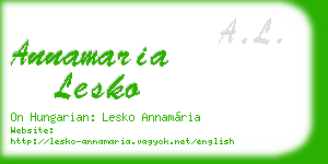 annamaria lesko business card