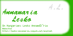 annamaria lesko business card